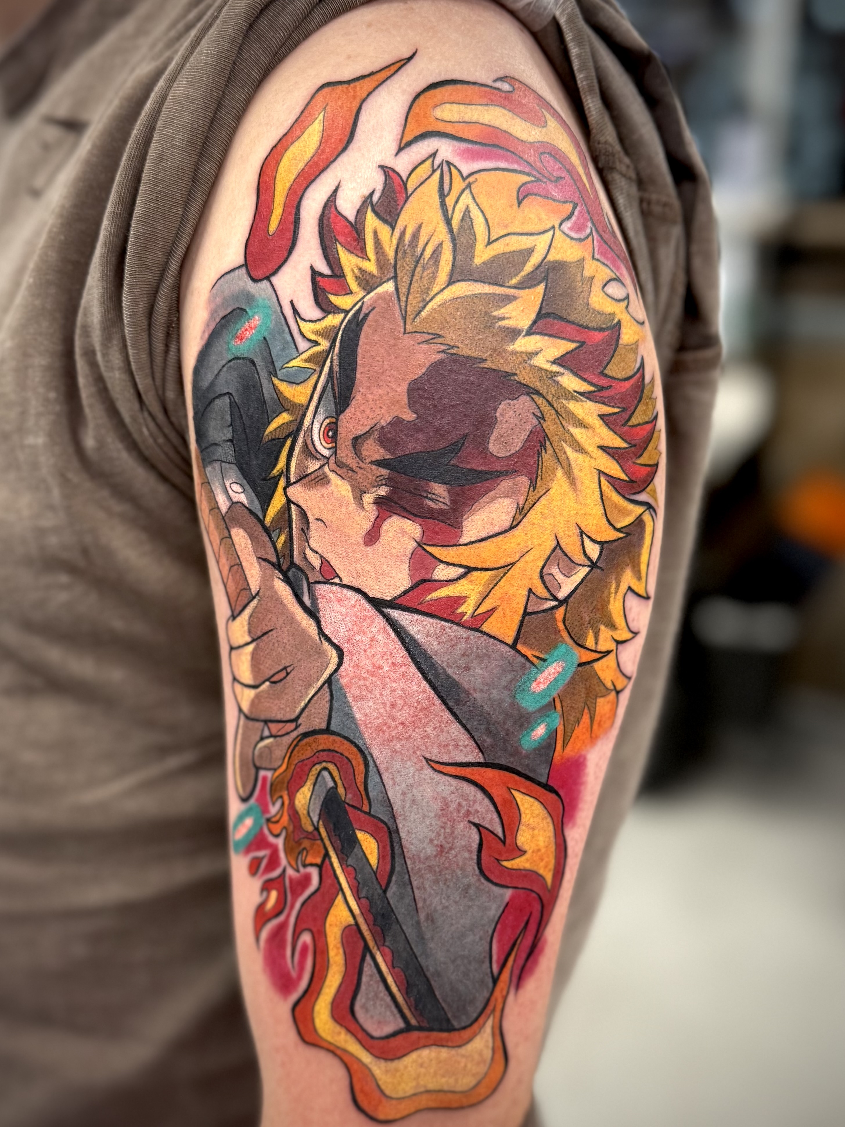 demon slayer tattoo colour rengoku cheltenham