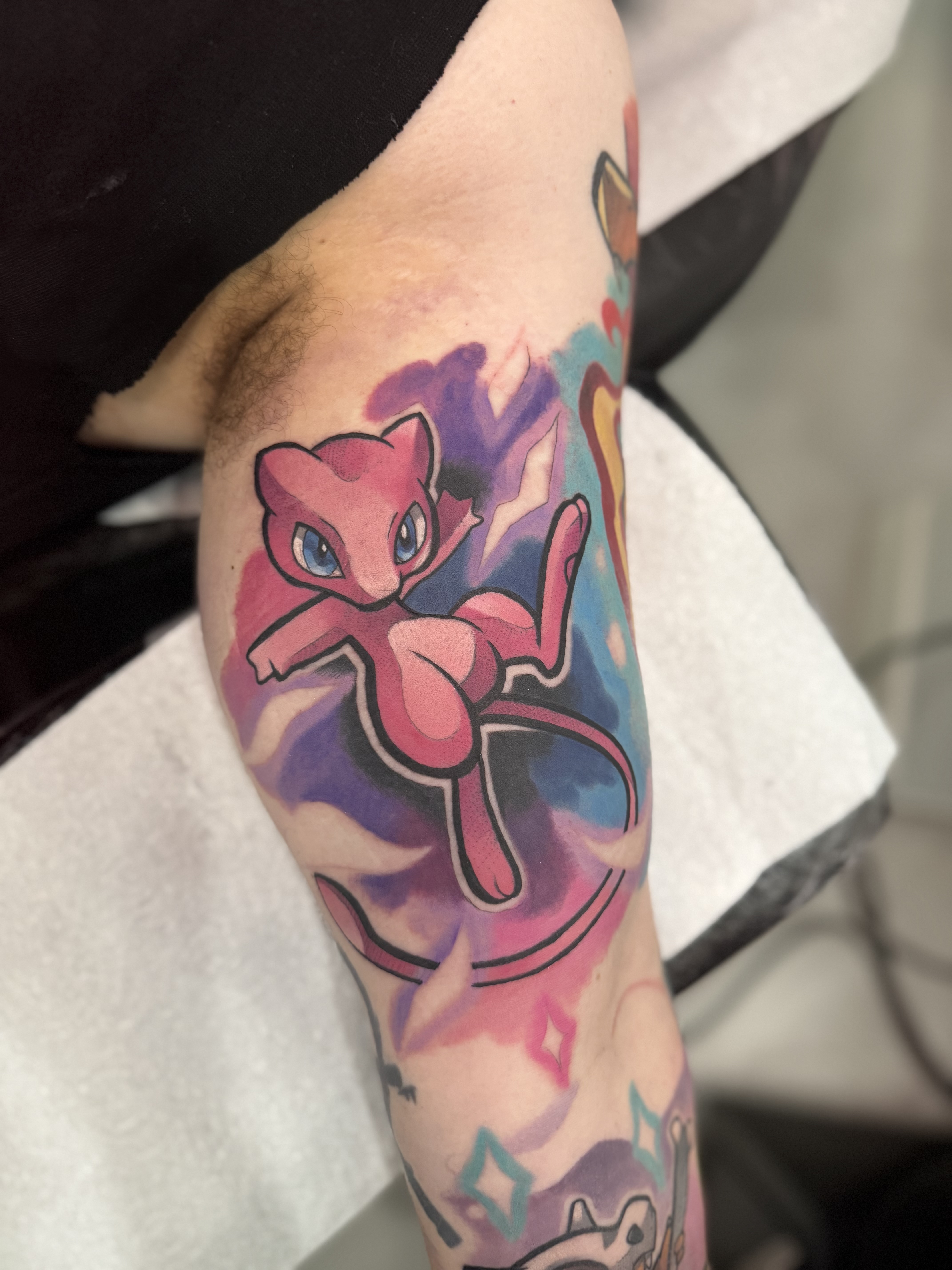 Pokemon mew tattoo anime manga cheltenham