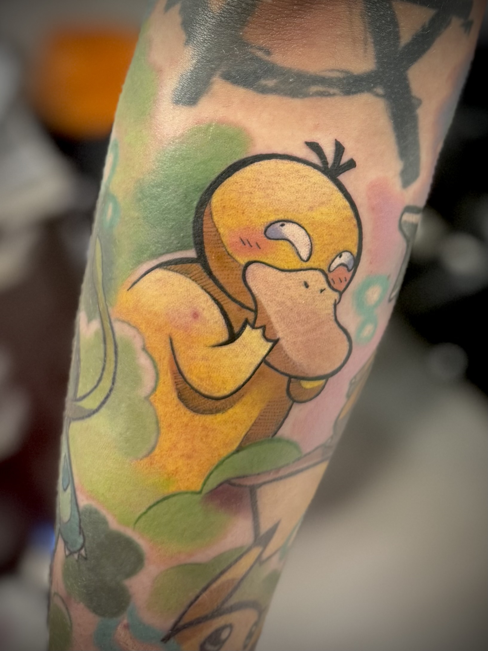 pokemon psyduck tattoo colour cheltenham