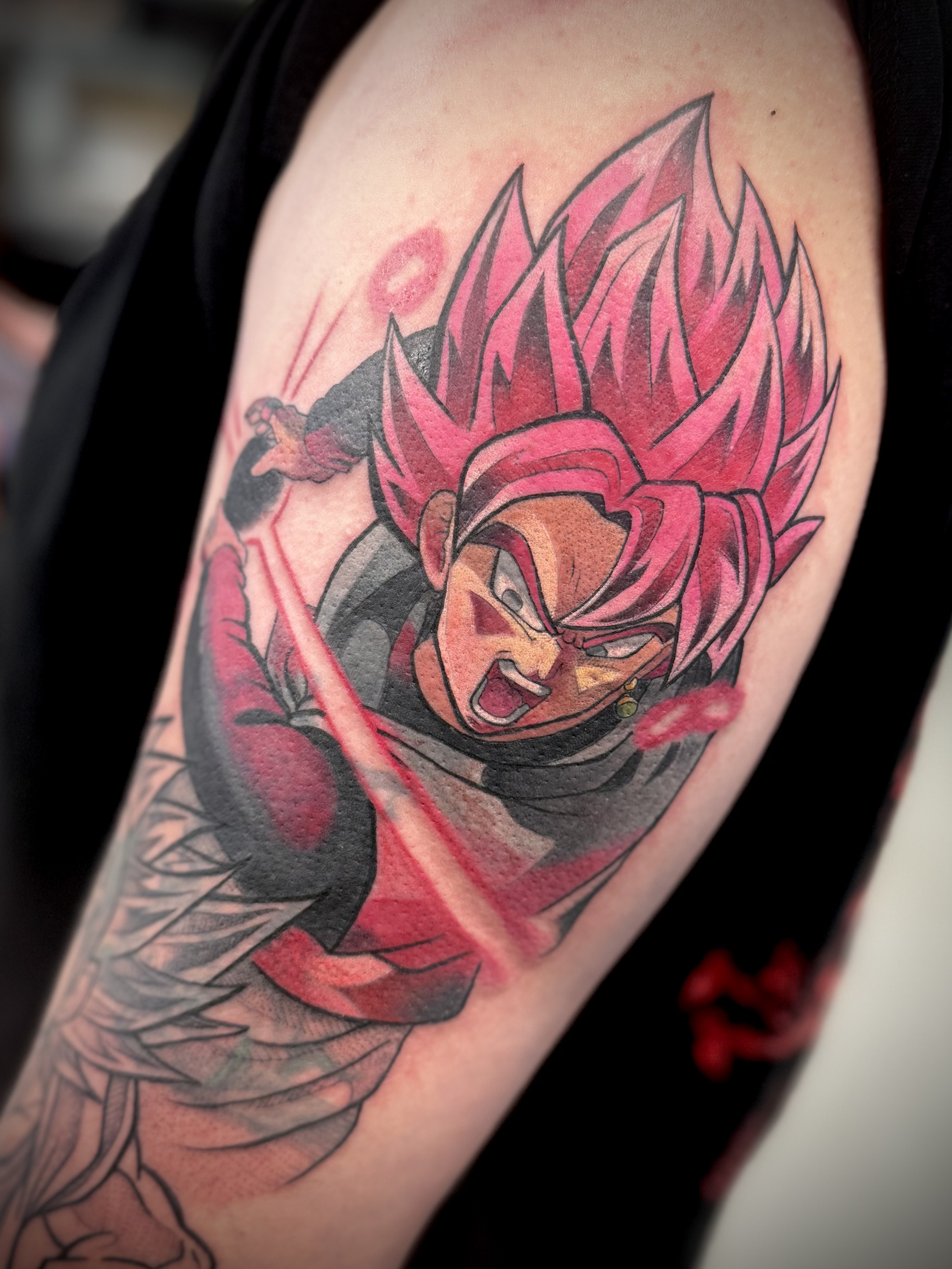 Dragon Ball Rose Goku black tattoo Cheltenham